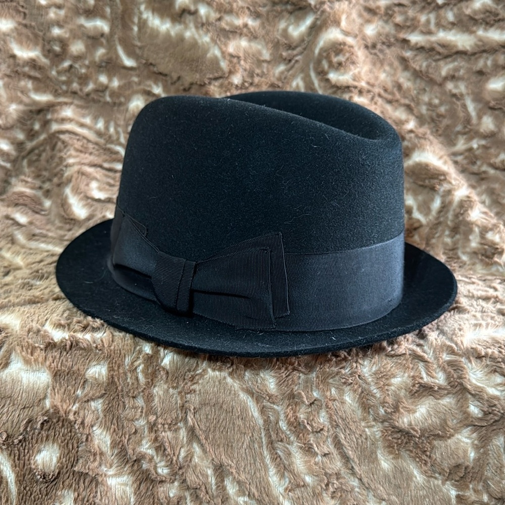 Jaxon Black Felt Fedora Hat